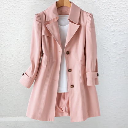 Manteau Trench Femme Coupe Ajustée Style Vintage Classique - PanierRoyale