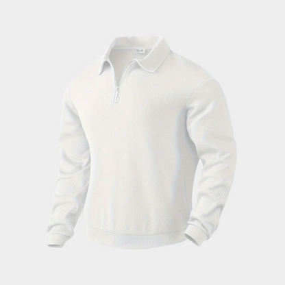 Sweat Homme à Carreaux Molletonné avec Capuche et Fermeture Éclair