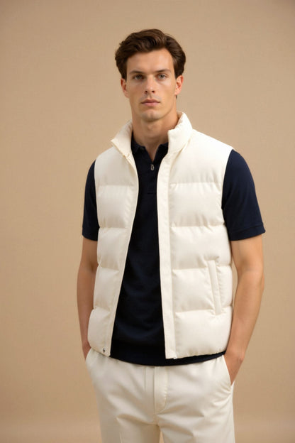 Veste polaire homme légère beige clair