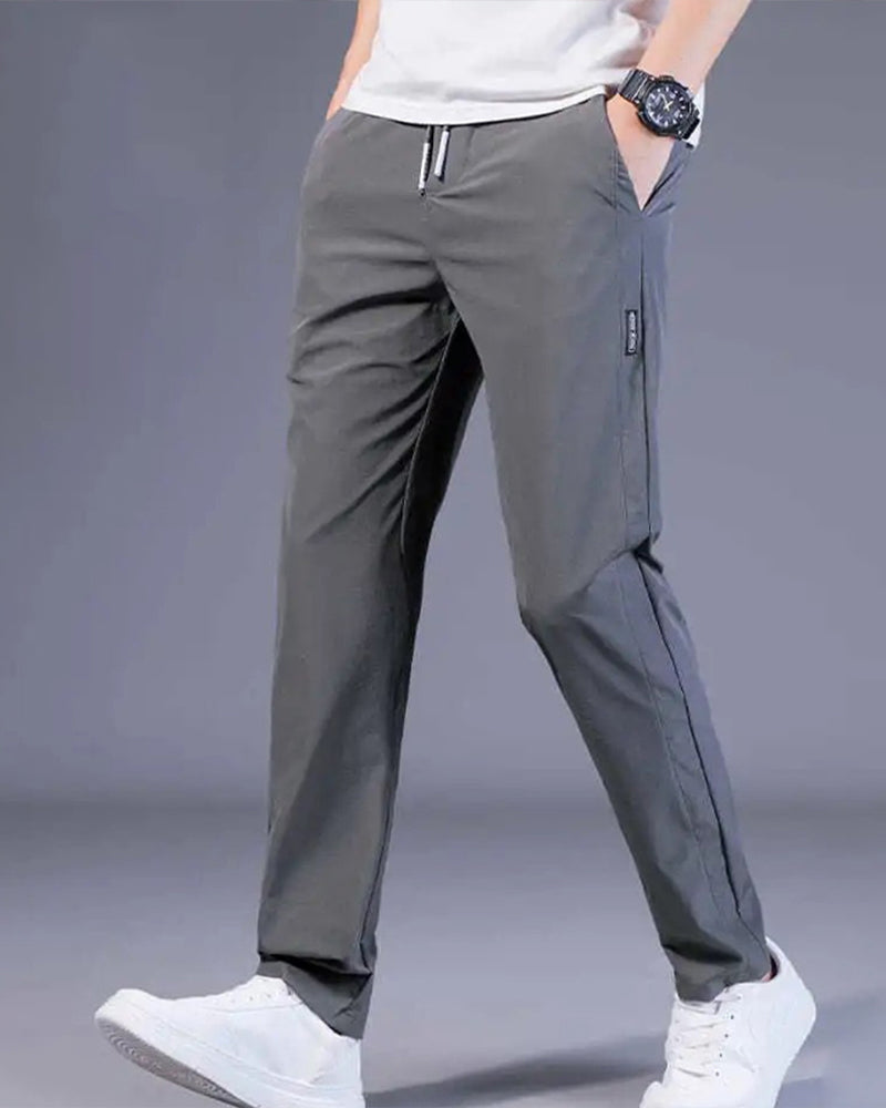 Pantalon de jogging confortable avec cordons et coupe ajustée