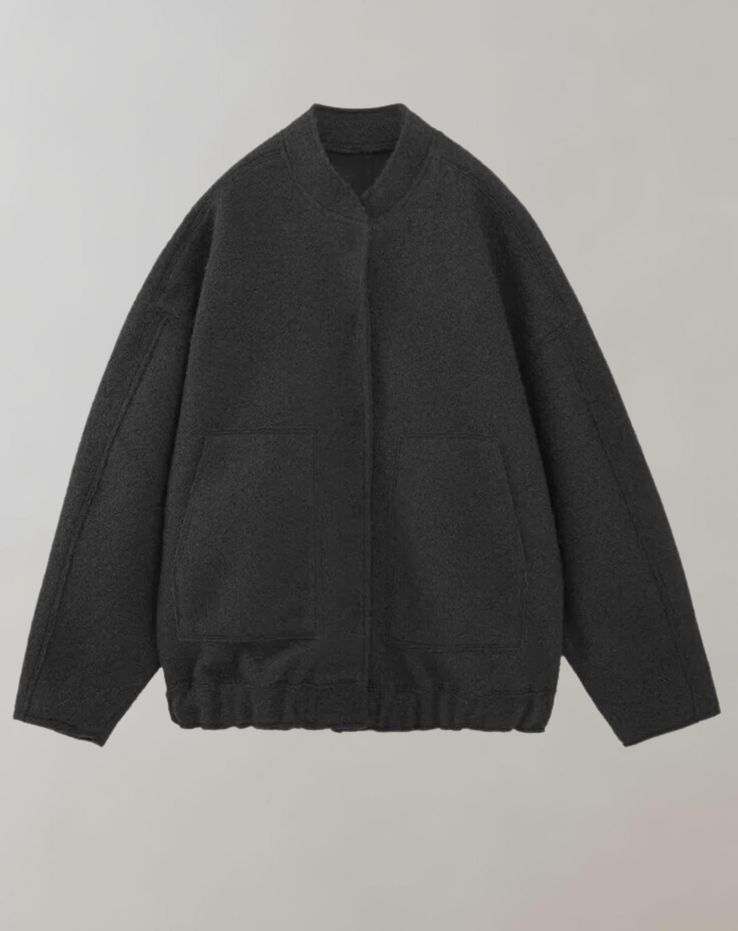 Blouson Bomber Sport Casual à Fermeture Éclair