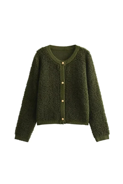 Cardigan Peluche Doux et Féminin pour Femme