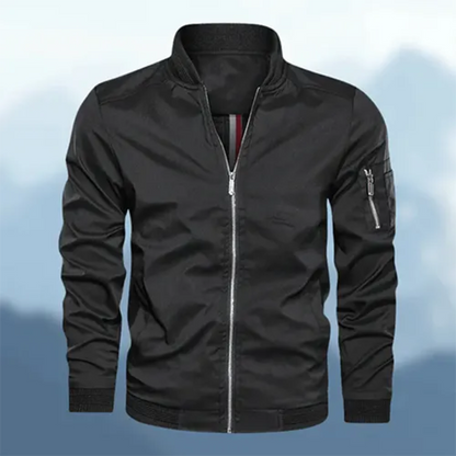 Veste Homme Imperméable Hiver avec Capuchon et Fermeture Éclair