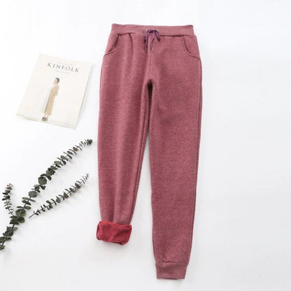 Pantalon femme décontracté taille élastique confortable
