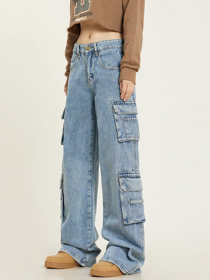 Pantalon Cargo Homme Coton Large Poches Multiples