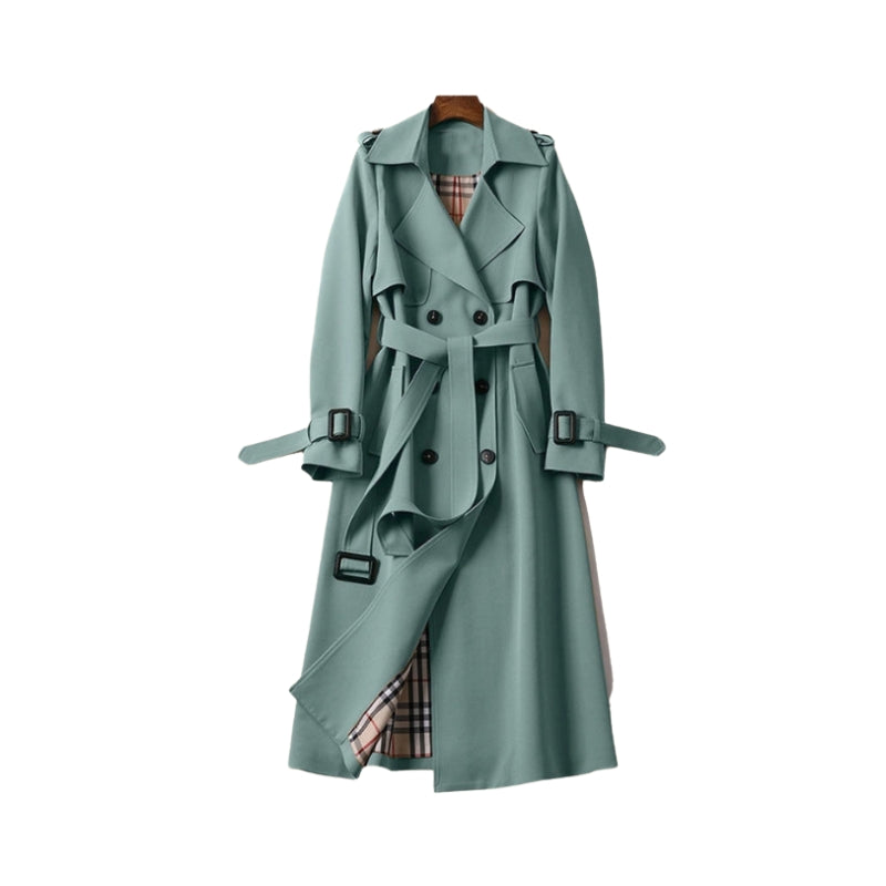 Imperméable Femme Classique à Ceinture Élégante