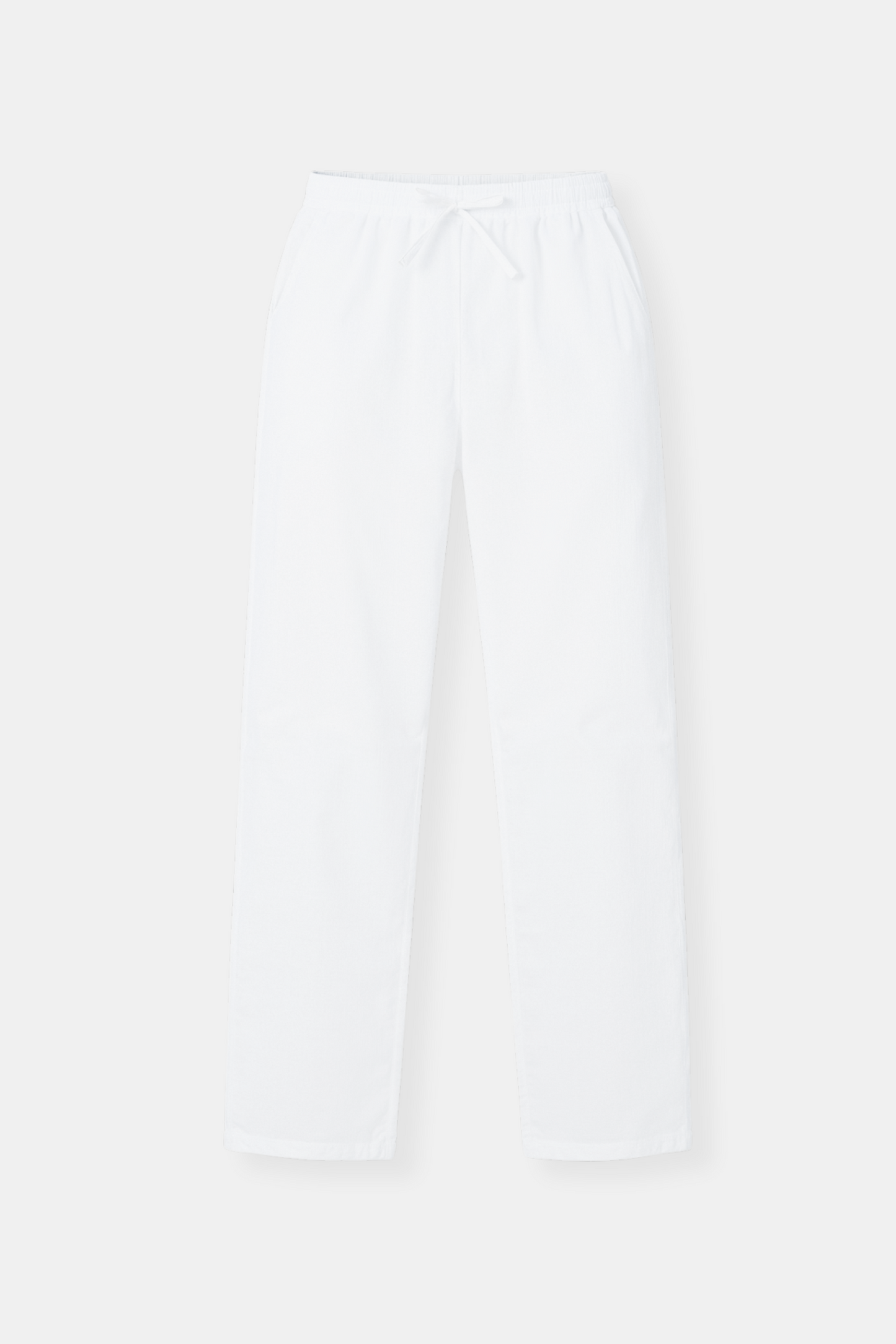 Pantalon de survêtement Homme Blanc avec Cordons de Serrage