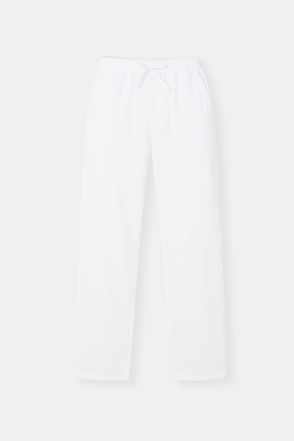 Pantalon de survêtement Homme Blanc avec Cordons de Serrage