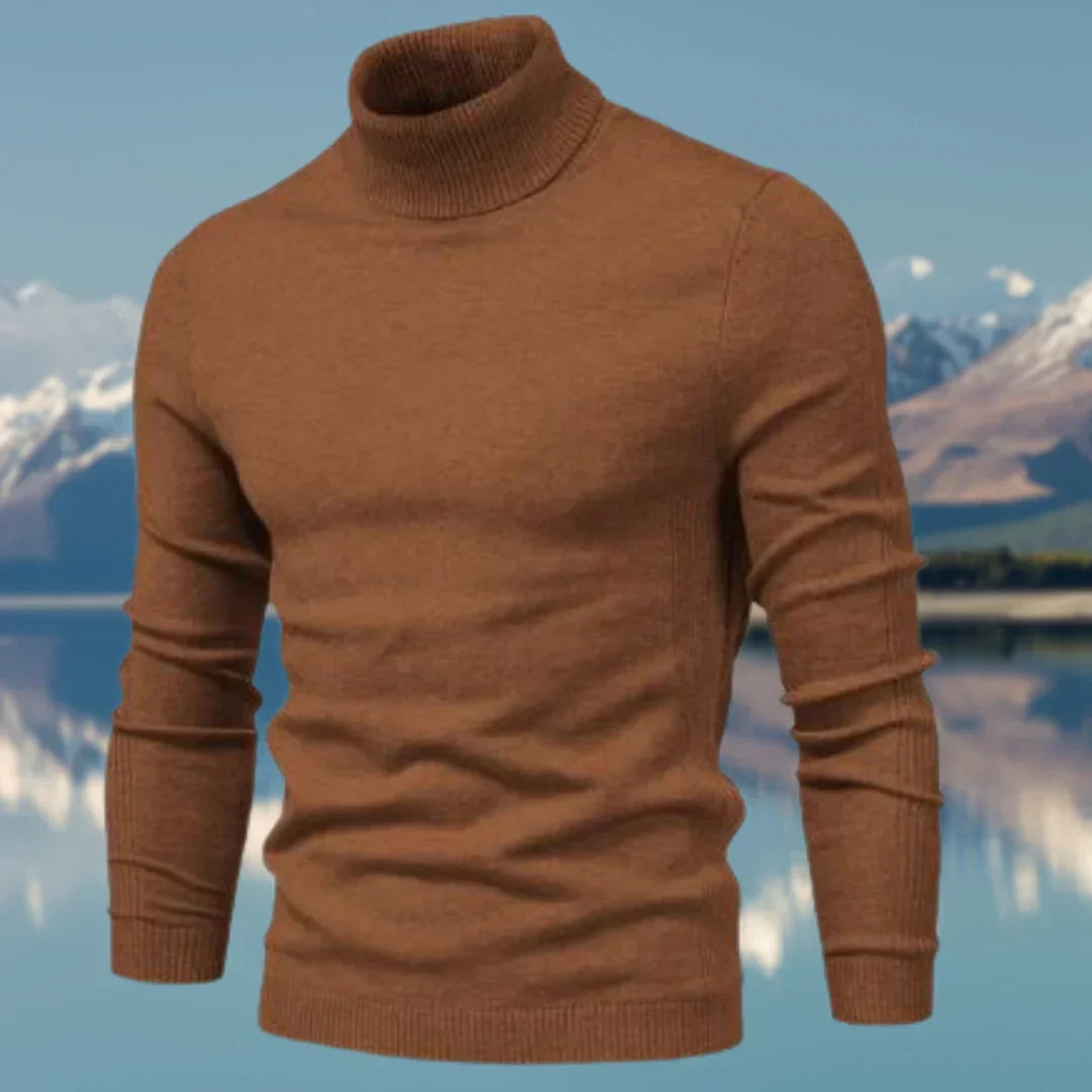 Pull Homme Col Roulé Chaud et Élégant pour Hiver