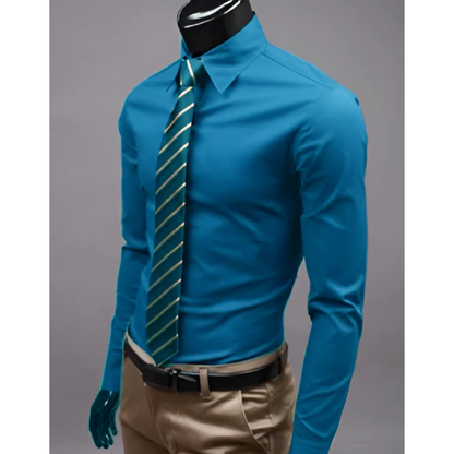 Chemise Homme Slim Manches Longues Classique