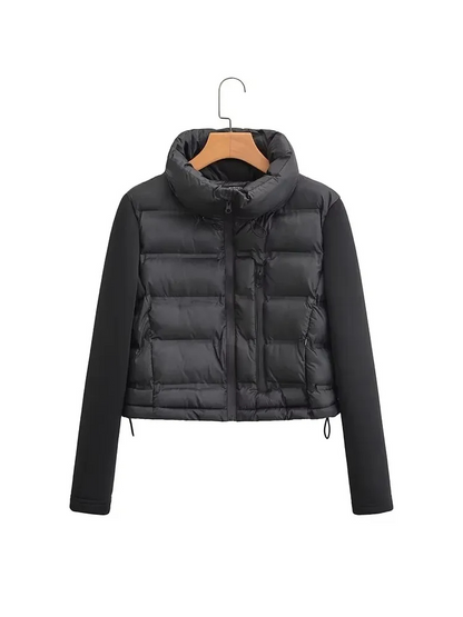 Veste Zippée Femme Noir Élégante et Chic