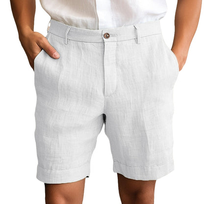 Pantalon Court Décontracté à Fermeture Éclair
