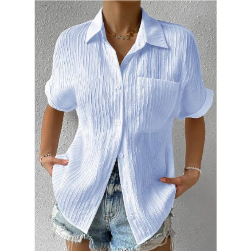 Chemise Femme Manches Courtes Élégante et Chic