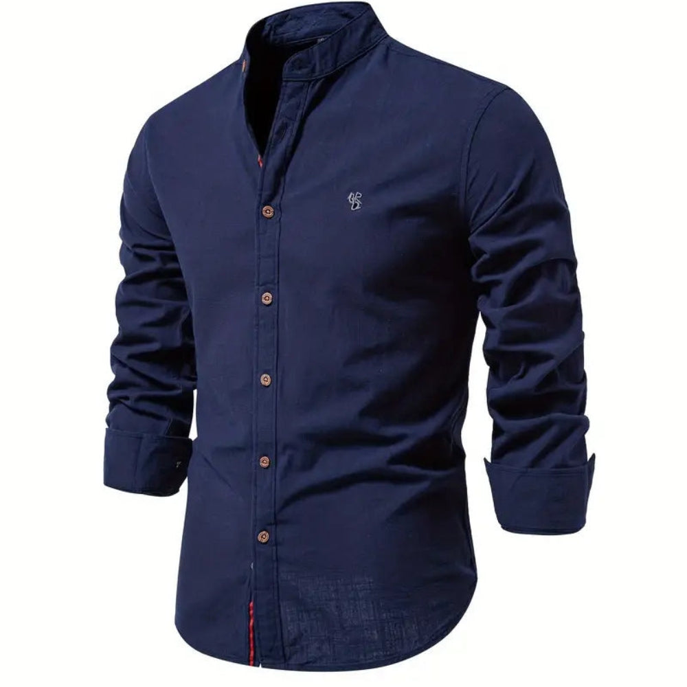 Chemise Homme à Manches Longues en Coton Doux