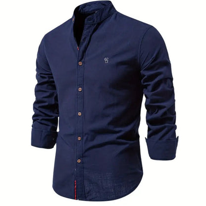 Chemise Homme à Manches Longues en Coton Doux