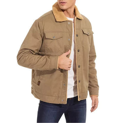 Veste aviateur épaisse et chaude pour hommes - PanierRoyale
