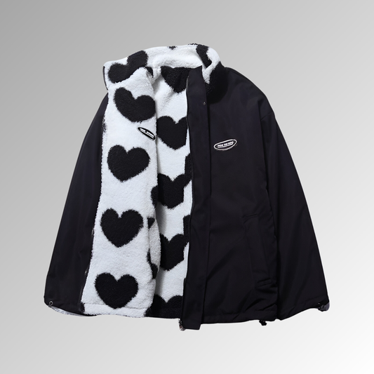 Manteau Femme Peluche Double Face Coupe Confortable - PanierRoyale