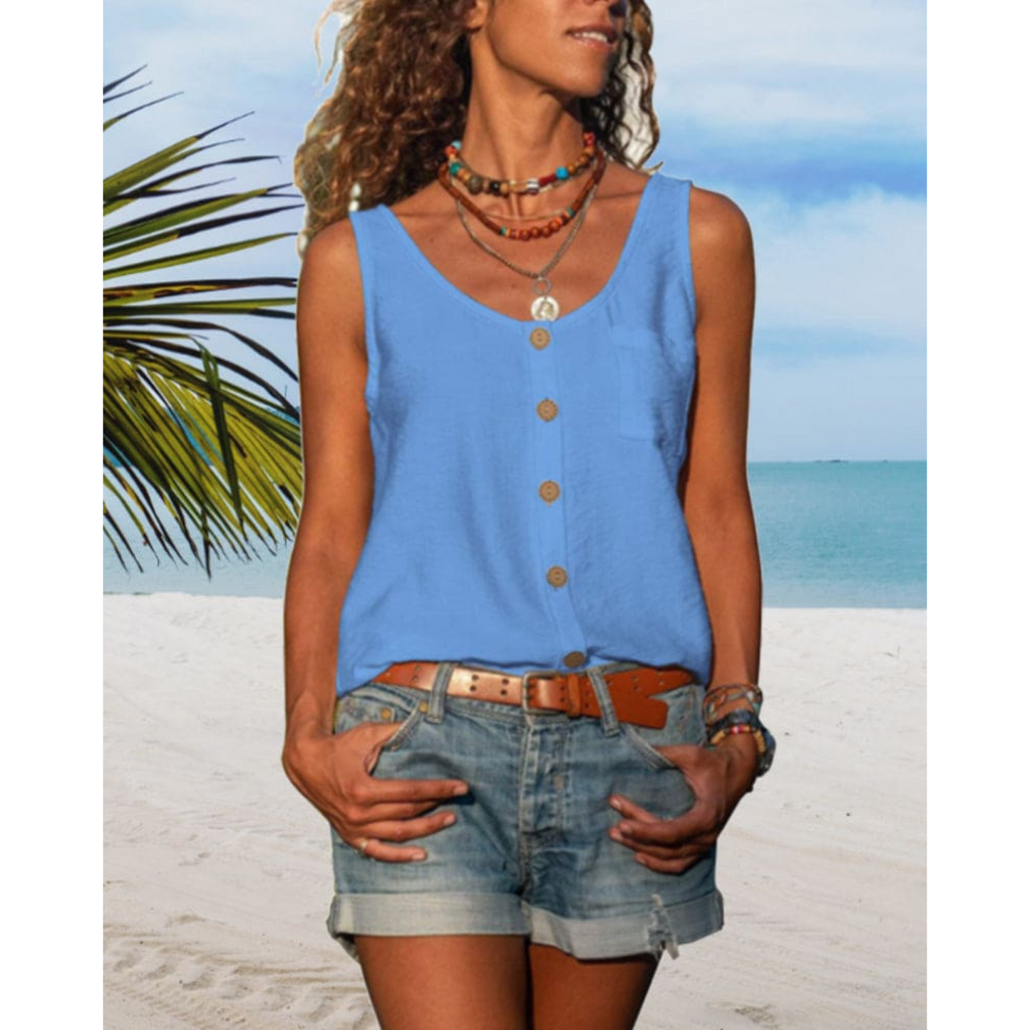 T-shirt Femme Décontracté Col V