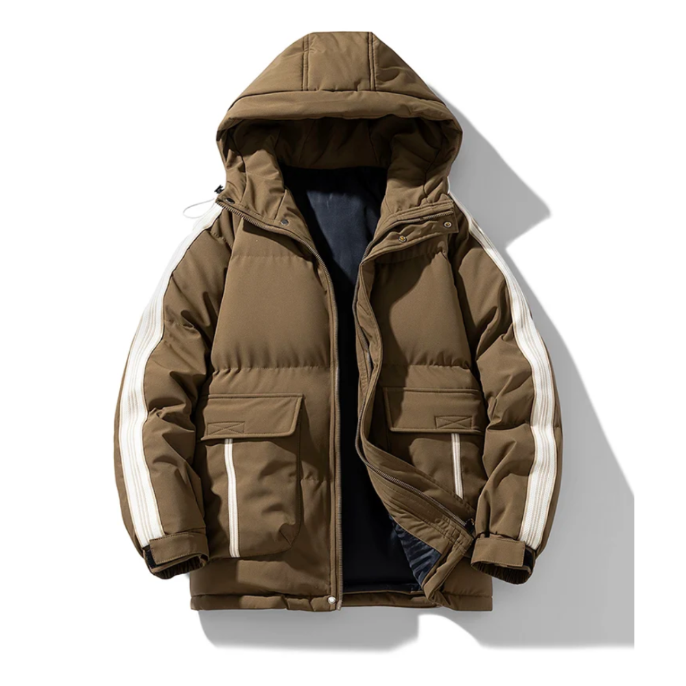 Veste Hiver Homme avec Capuche et Manches Longues