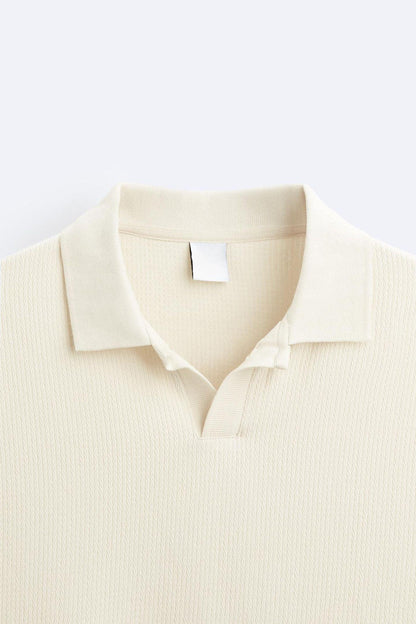 Pull Beige Col Rond Élégant et Décontracté