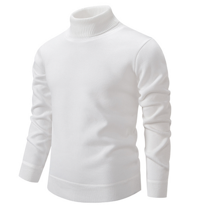 Pull Homme Col V en Laine Chaude Marron