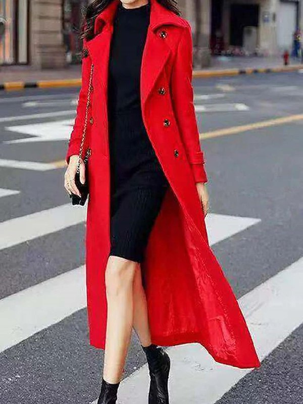 Manteau Femme Laine Long Grande Taille pour Femme