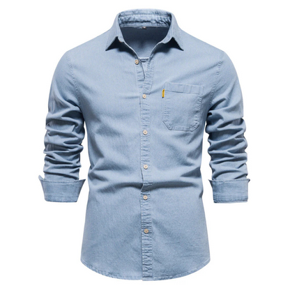 Chemise Homme Traditionnelle Manches Longues Coton