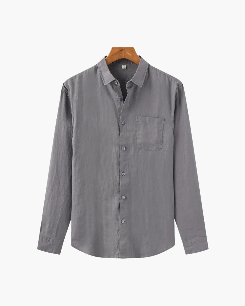 Chemise Homme Léger Lin Coton Été