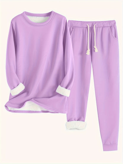 Ensemble Hiver Femme Décontracté Doux