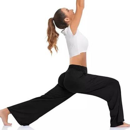 Pantalon Yoga Femme Fluide Large Confortable Coupe Ample