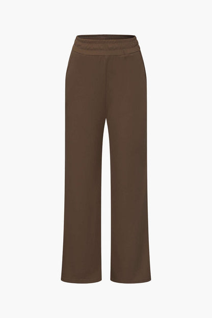 Ensemble Deux Pièces Élégant Asymétrique et Pantalon Large