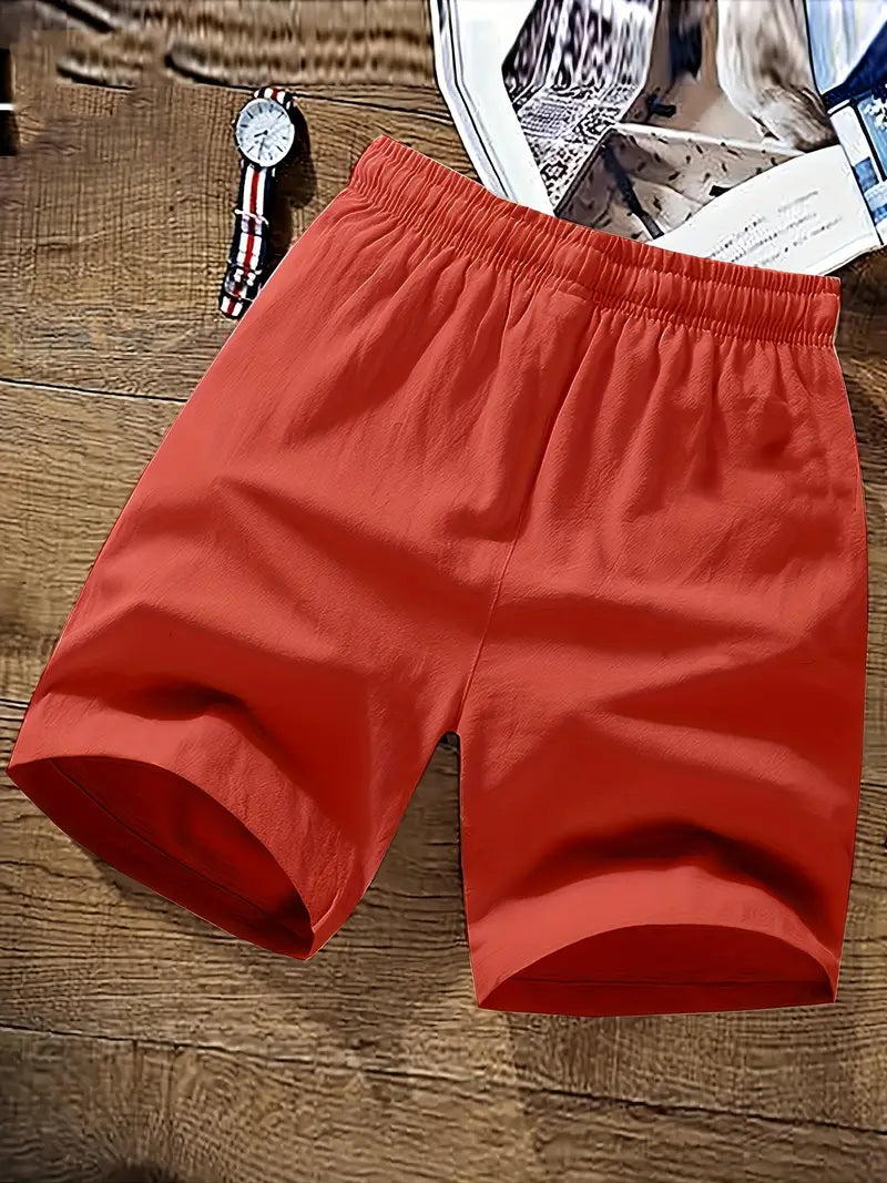 Shorts Homme Décontractés Été avec Cordelière et Tissu Doux
