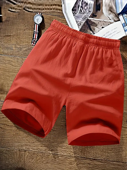 Shorts Homme Décontractés Été avec Cordelière et Tissu Doux