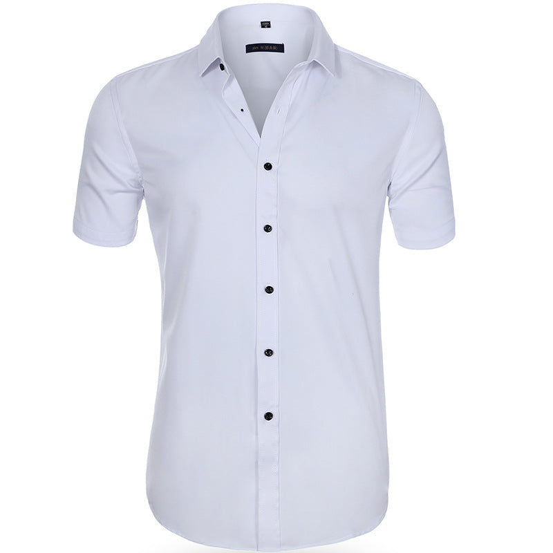 Chemise Homme Manches Courtes Marine Relaxed