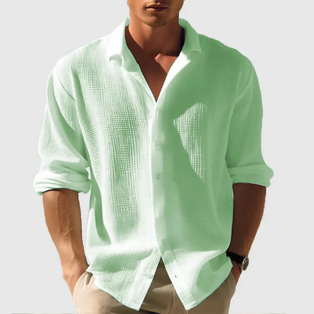 Chemise Homme Classique Manches Longues Décontractée