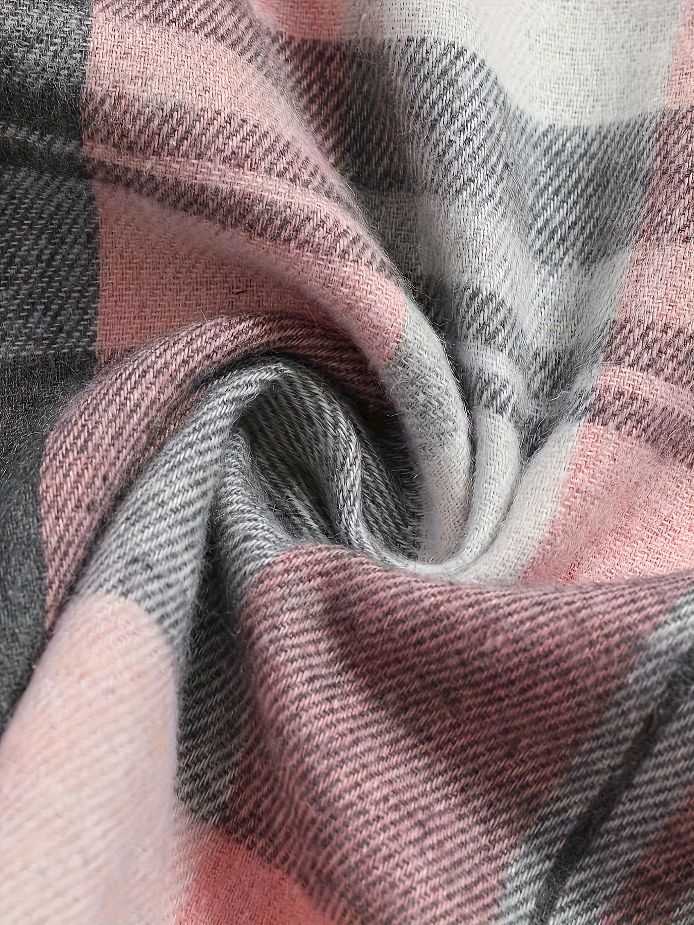 Chemise longue femme Coton à carreaux Poches Boutons