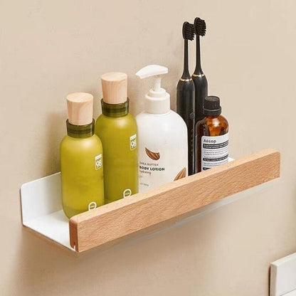 Étagère Salle de Bain Murale en Verre et Métal