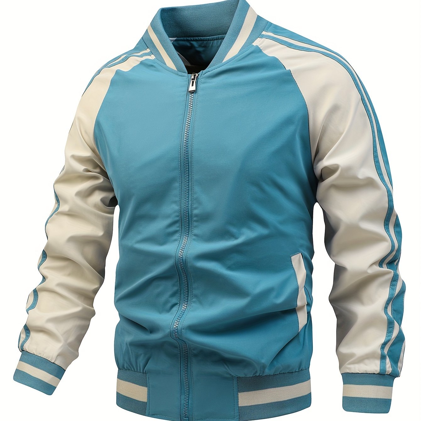Veste de Running Homme Blanc et Vert Foncé