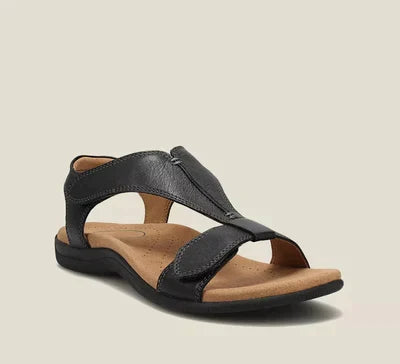 Sandales Femme Cuir Brides Ajustables Confort Ergonomique - PanierRoyale