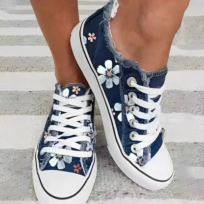 Baskets Femme Floral Confortables et Légères