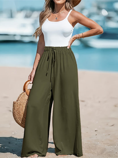 Pantalon Femme Été Large et Confortable pour Travail et Plaisir