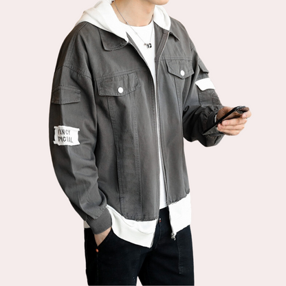 Veste en Jean à Capuche Élégante - vue 3