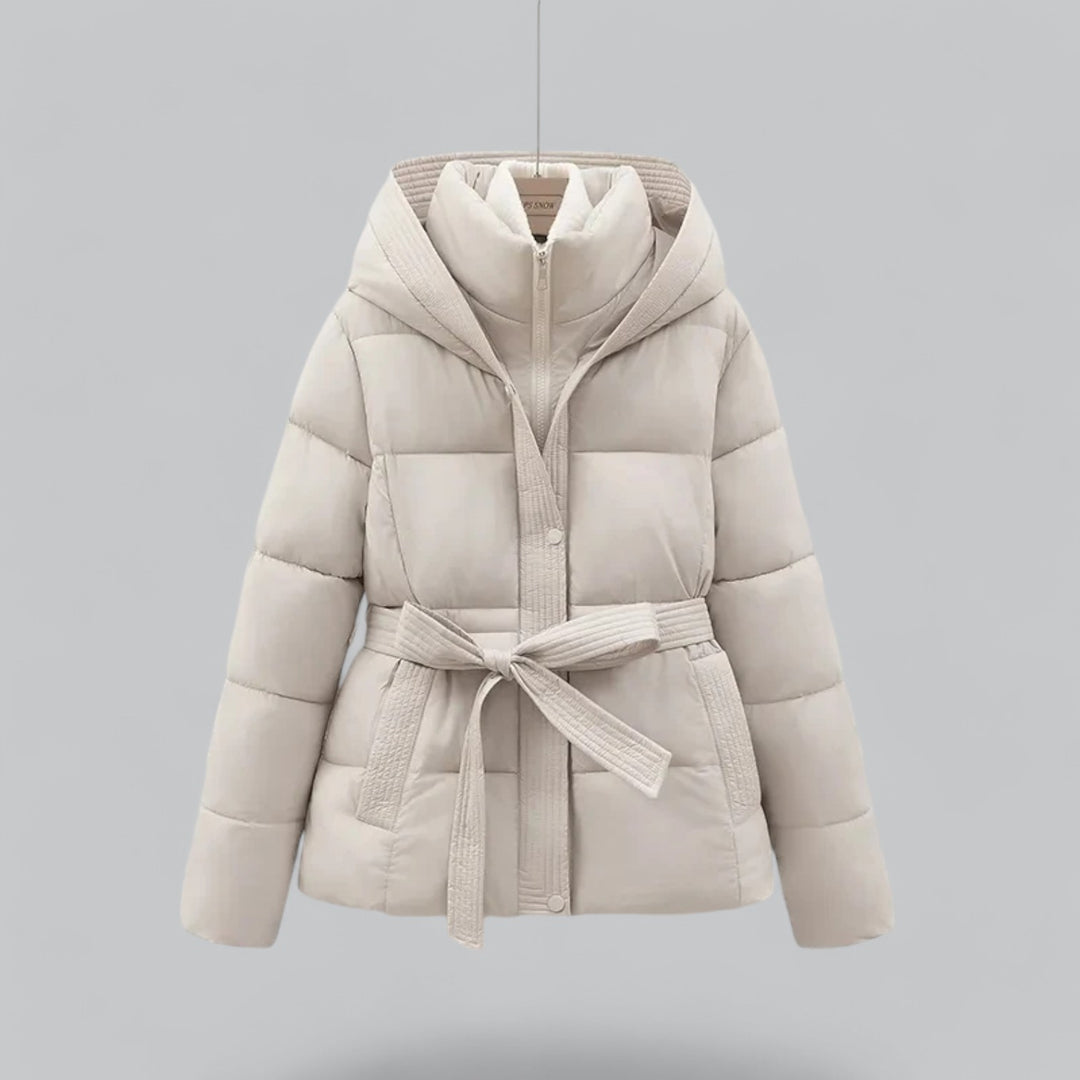 Parka Femme Hiver Courte et Chaude avec Capuche