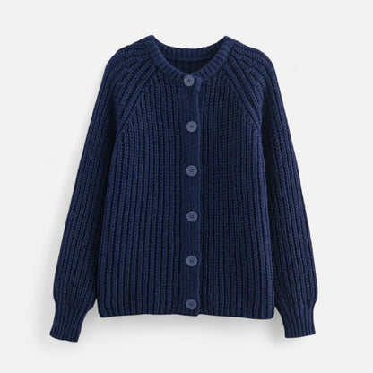 Gilet femme gris foncé épais confortable en maille