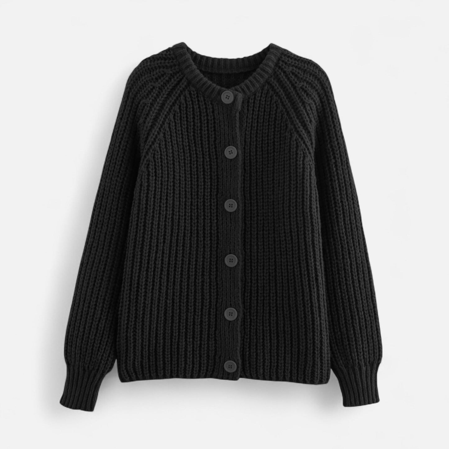 Gilet femme gris foncé épais confortable en maille