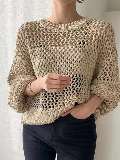 Pull Très Chaud en Maille Beige pour Femme - PanierRoyale