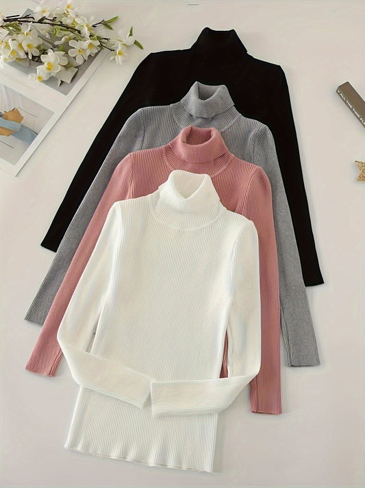 Pull Col Roulé Doux et Confortable pour Femme - PanierRoyale