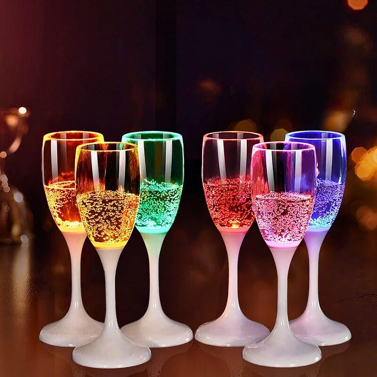 Verres à Vin Éclairés Design LED Colorés