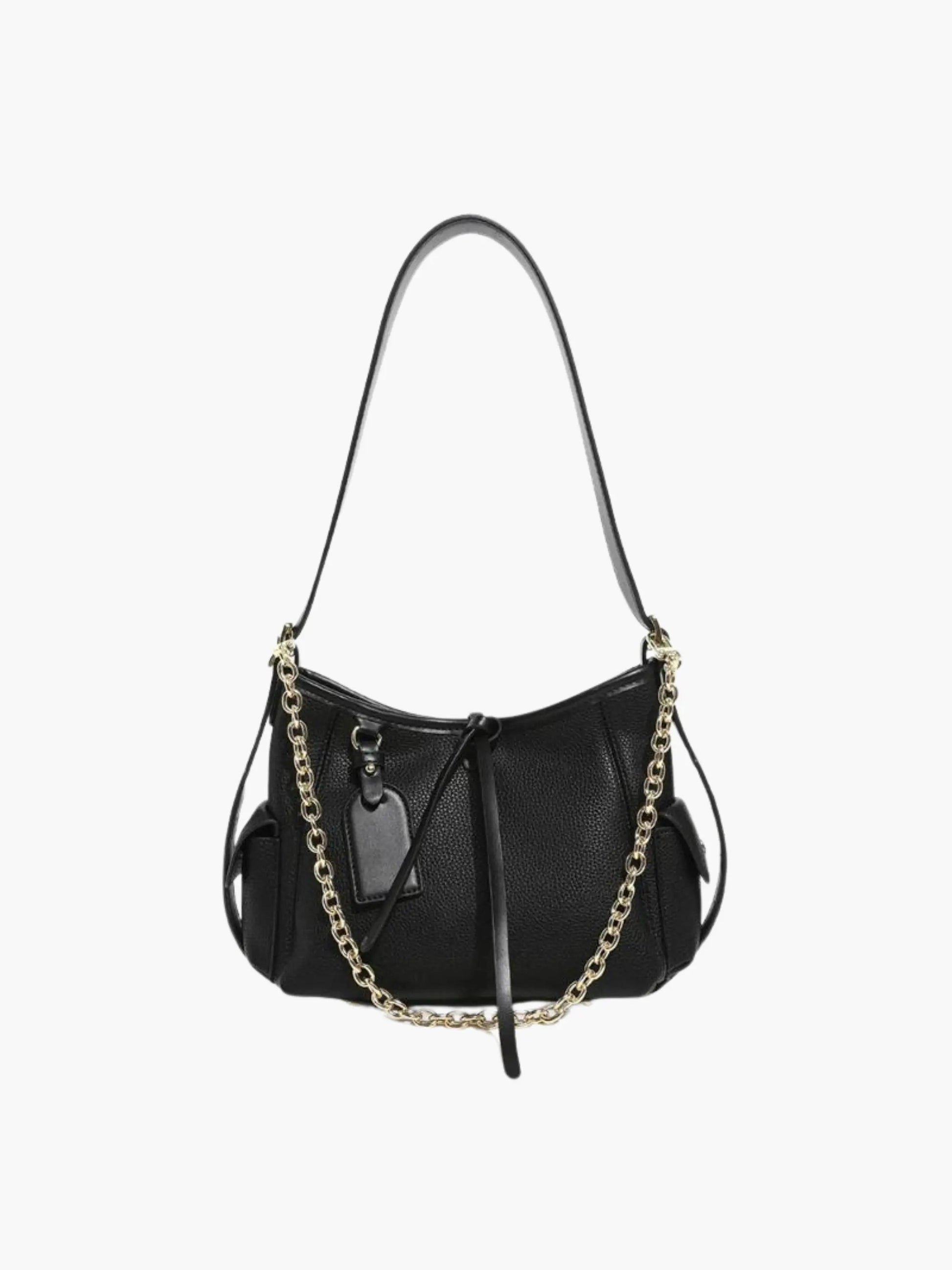 Sac à Épaules en Cuir avec Boucles Métalliques - BerlinGlamour