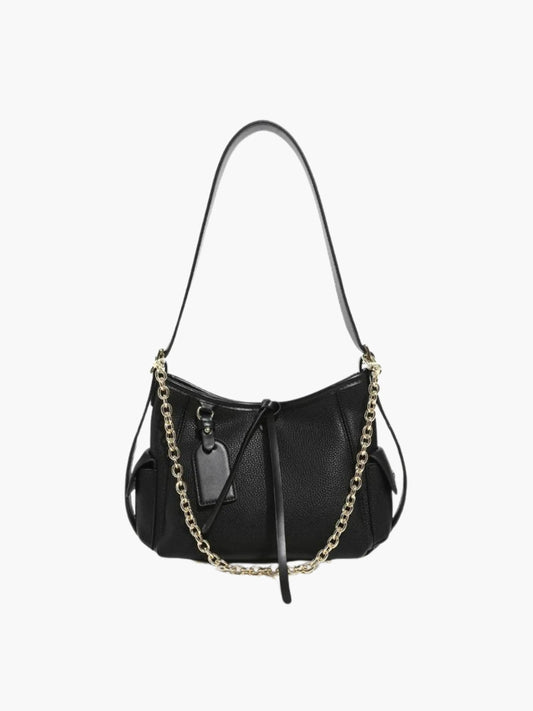 Sac à Épaules en Cuir avec Boucles Métalliques - BerlinGlamour